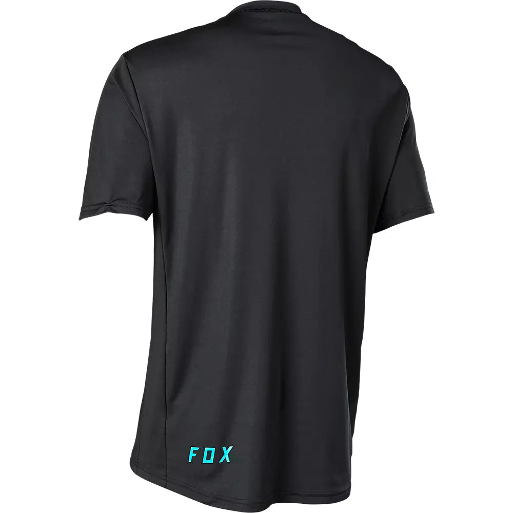 Polera Bicicleta Ranger Negro/Celeste Fox polera bicicleta fox mtb