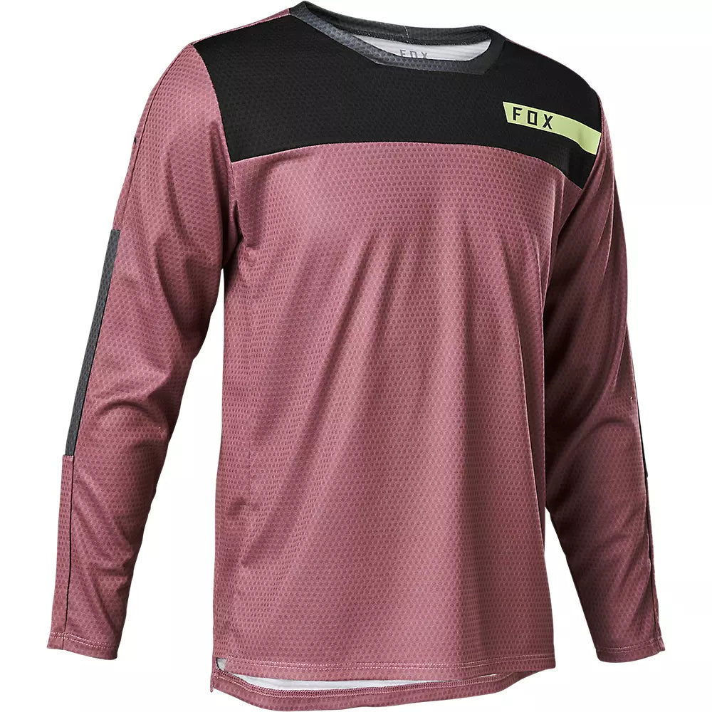 Polera Bicicleta Niño Defend Moth Morado Fox polera bicicleta fox mtb