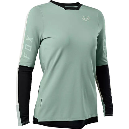 Polera Bicicleta Mujer Defend Pro Manga Larga Gris Fox polera bicicleta fox mtb