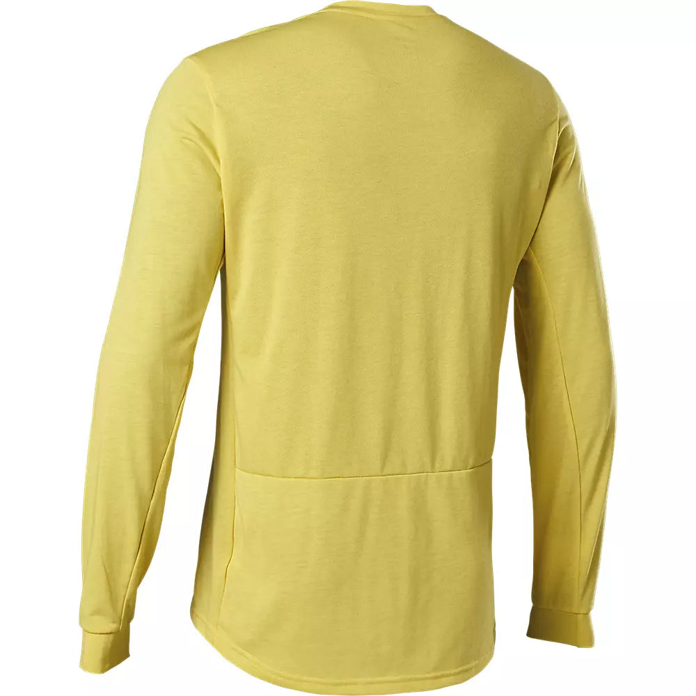 Polera Bicicleta Ranger Drirelease® Manga Larga Amarillo Fox polera bicicleta fox mtb