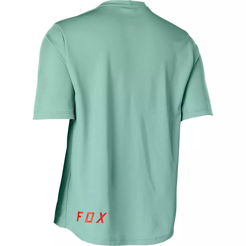 Polera Bicicleta Niño Ranger Verde Agua Fox polera bicicleta fox mtb