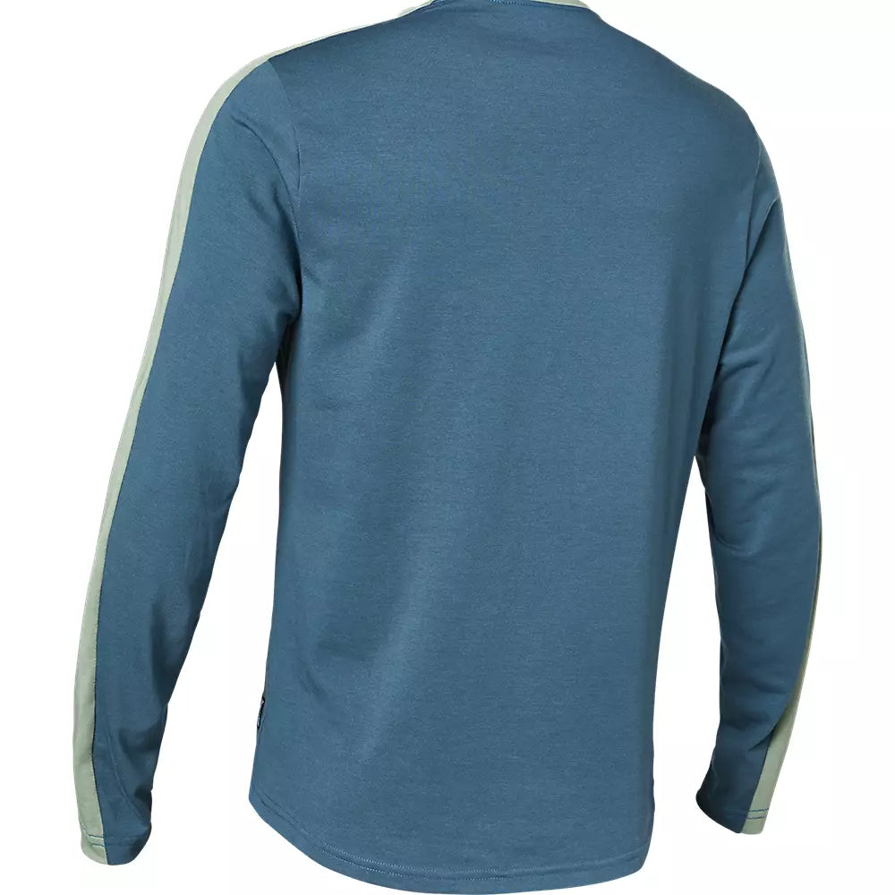 Polera Bicicleta Ranger Drirelease® Slide Mid Manga Larga Azul Fox polera bicicleta fox mtb
