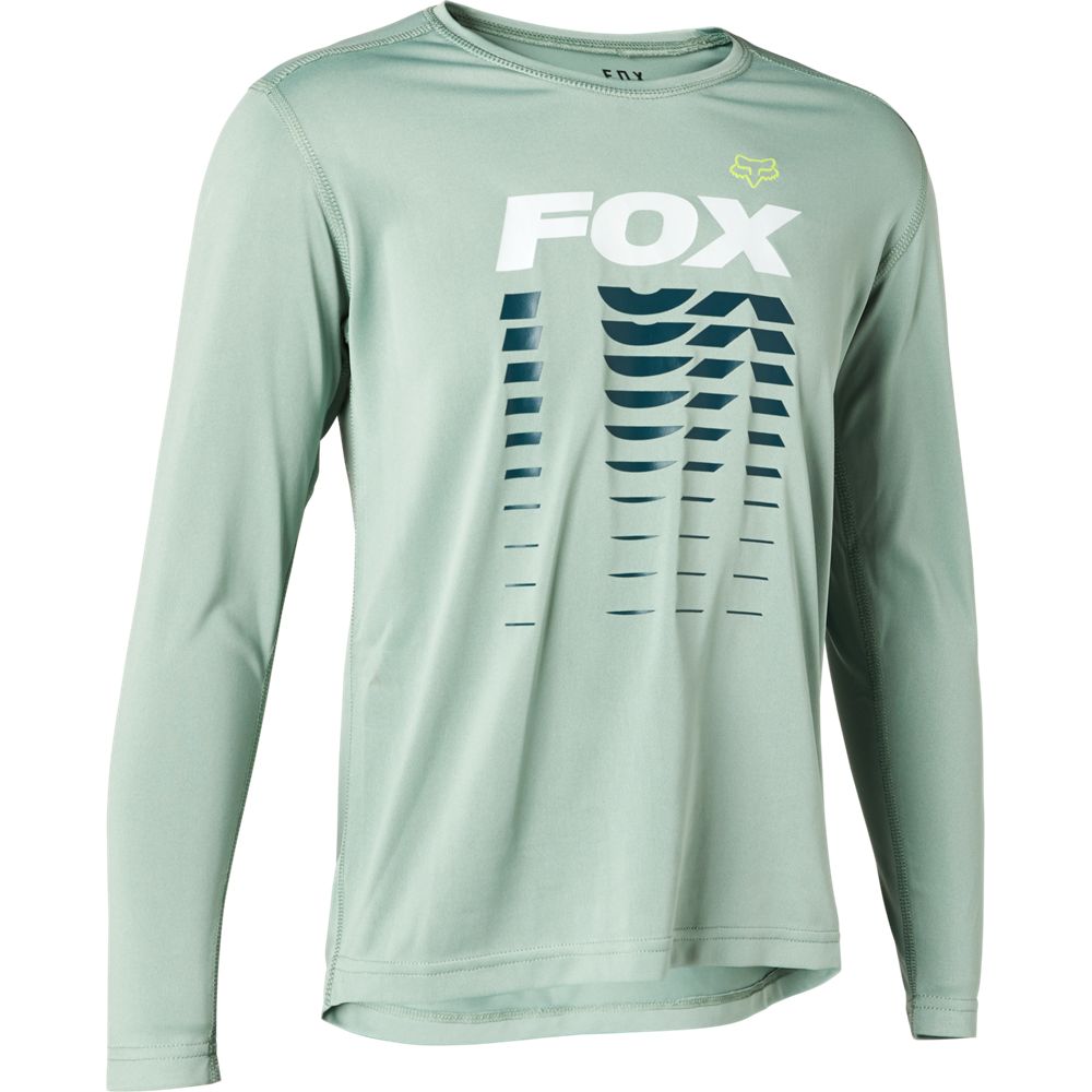 Polera Bicicleta Niño Ranger Manga Larga Azul Fox polera bicicleta fox mtb