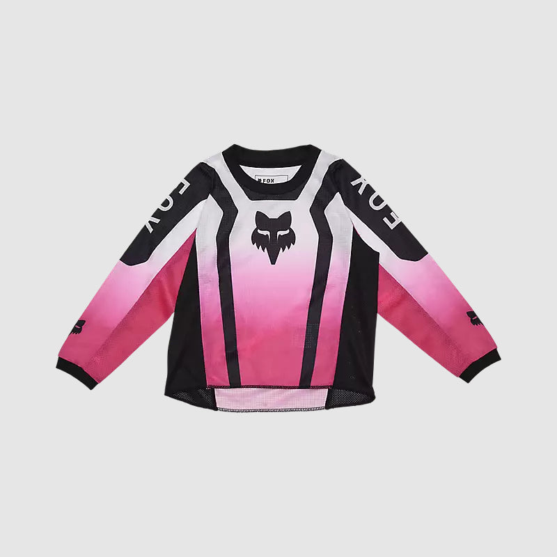 Polera Moto Niño Manga Larga Negro/Rosado Fox polera moto fox motocross