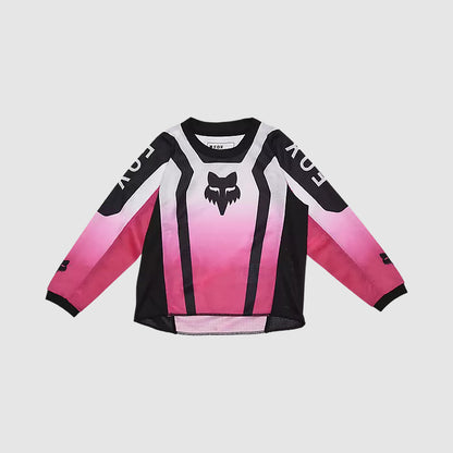 Polera Moto Niño Manga Larga Negro/Rosado Fox polera moto fox motocross