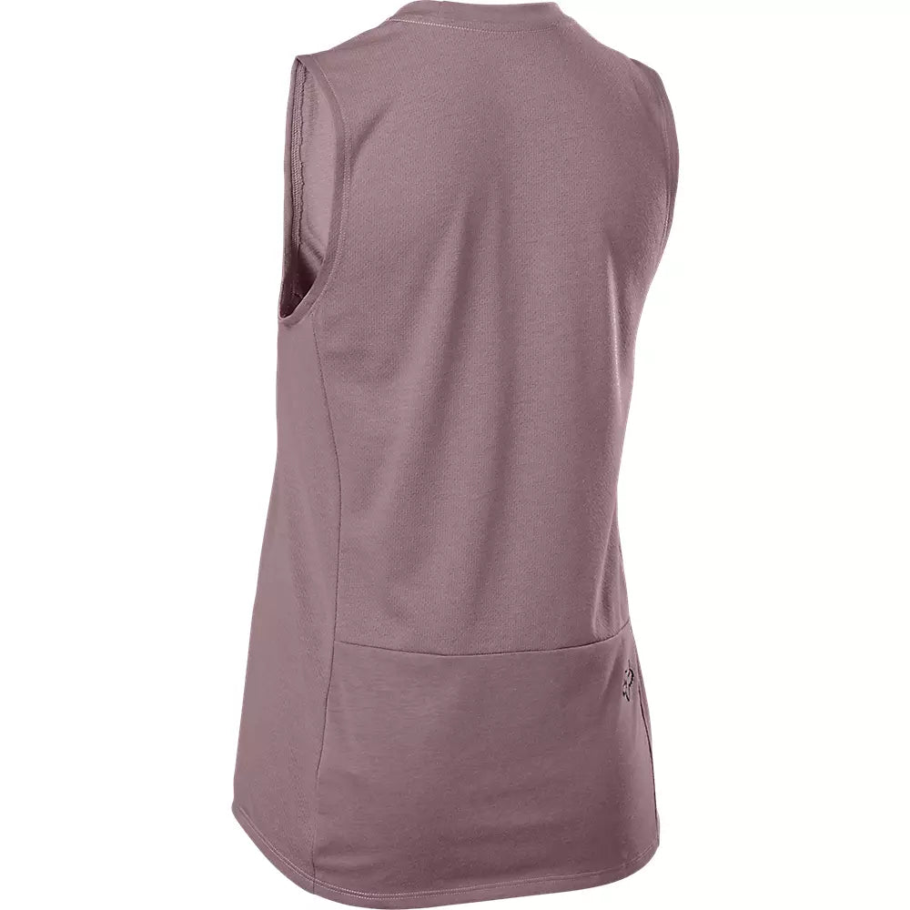 Polera Bicicleta Mujer Ranger Drirelease® Sin Mangas Morado Fox polera bicicleta fox mtb