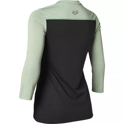 Polera Bicicleta Mujer Ranger Drirelease 3/4  Negro Fox polera bicicleta fox mtb