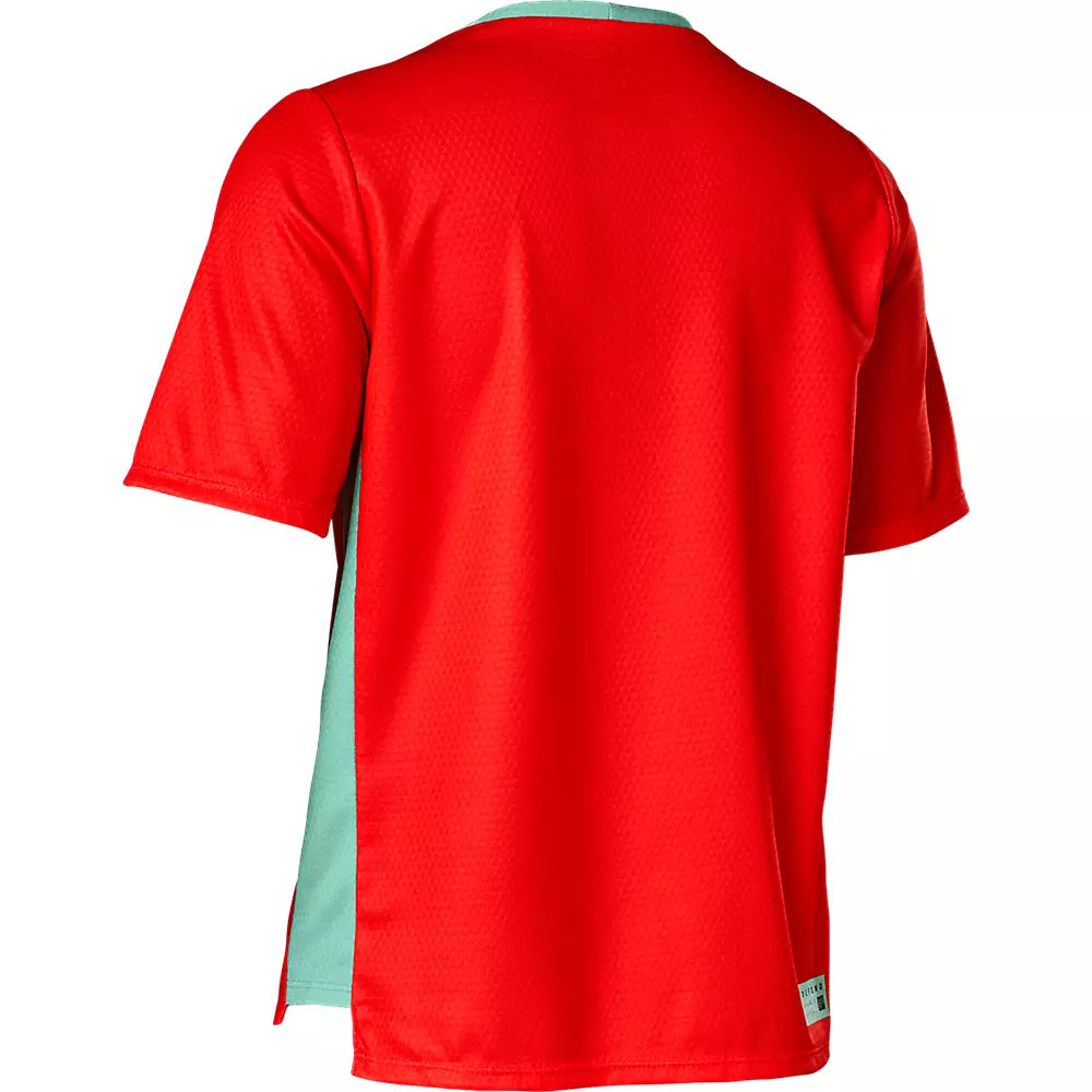 Polera Bicicleta Niño Defend Rojo Fox polera bicicleta fox mtb