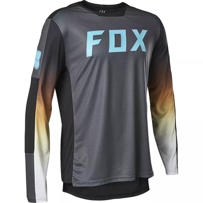 Polera Bicicleta Defend Race Spec Manga Larga Gris Fox polera bicicleta fox mtb