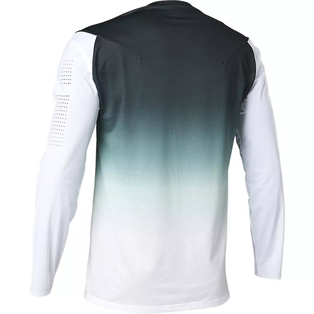 Polera Bicicleta Manga Larga Flexair Race Spec Azul/Blanco Fox polera bicicleta fox mtb