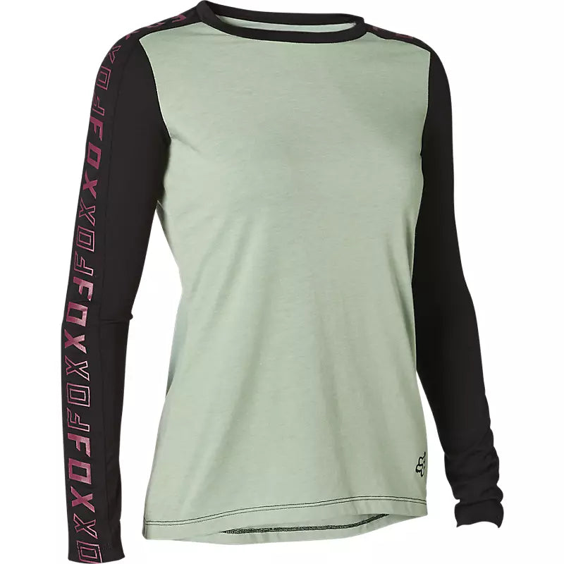 Polera Bicicleta Mujer Ranger Drirelease Manga Larga Gris Fox polera bicicleta fox mtb