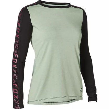 Polera Bicicleta Mujer Ranger Drirelease Manga Larga Gris Fox polera bicicleta fox mtb