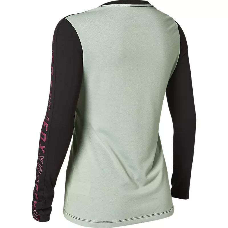 Polera Bicicleta Mujer Ranger Drirelease Manga Larga Gris Fox polera bicicleta fox mtb