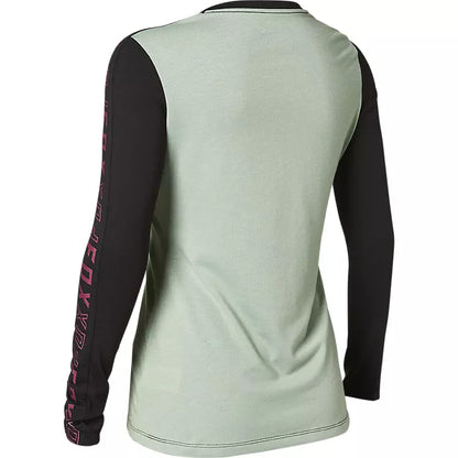 Polera Bicicleta Mujer Ranger Drirelease Manga Larga Gris Fox polera bicicleta fox mtb