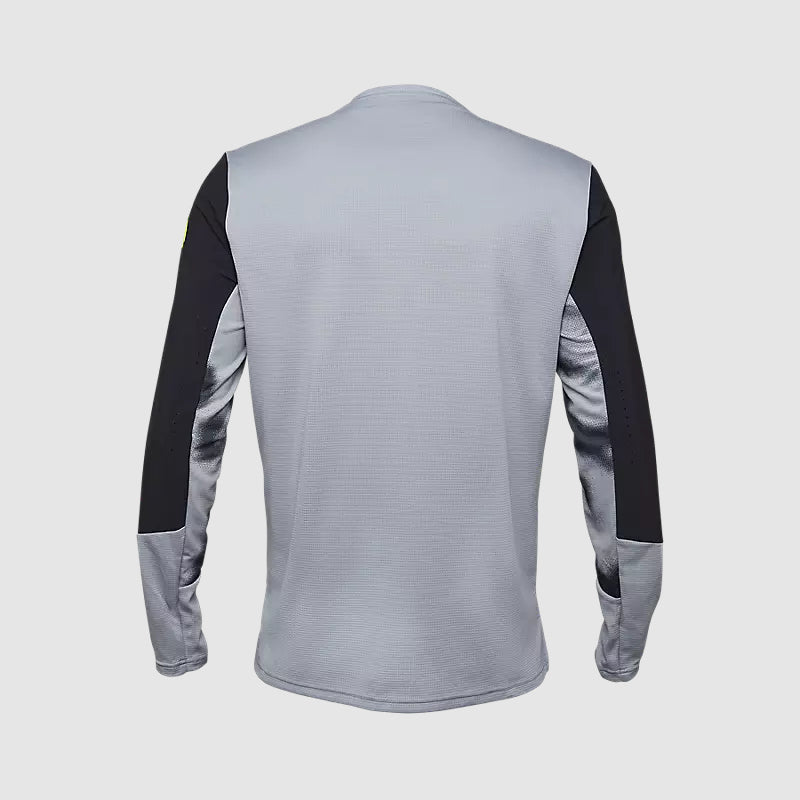 Polera Bicicleta Defend Taunt Manga Larga Gris Fox polera bicicleta fox mtb