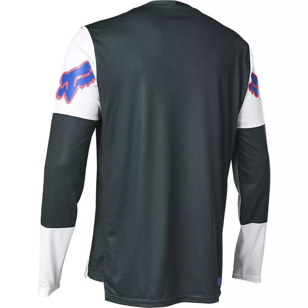 Polera Bicicleta Defend Race Spec Manga Larga Blanco Fox polera bicicleta fox mtb