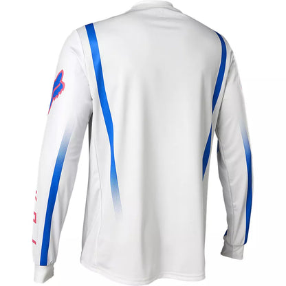 Polera Bicicleta Ranger Race Spec Manga Larga Blanco/Gris Fox polera bicicleta fox mtb