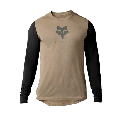 Polera Bicicleta Ranger Trudi™ Manga Larga Cafe Fox polera bicicleta fox mtb