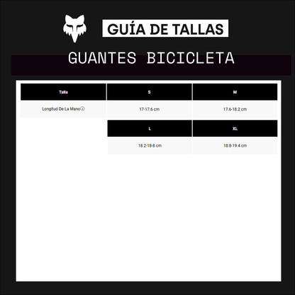 Guantes Bicicleta Mujer Defend Negro Fox - imagen 3