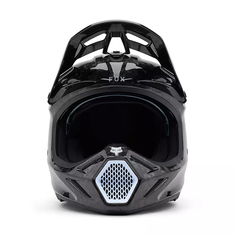 Casco Moto V3 RS Carbon Solid Negro Fox | Casco Moto Fox casco fox racing motocross mtb