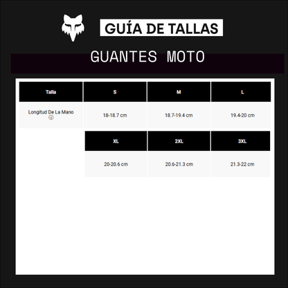 Guantes Moto Airline Negro/Blanco Fox - imagen 3