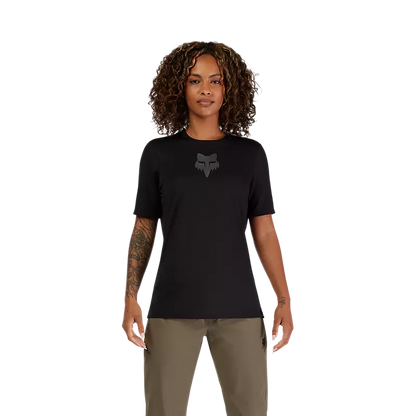 Polera Bicicleta Mujer Ranger Head Negro Fox polera bicicleta fox mtb