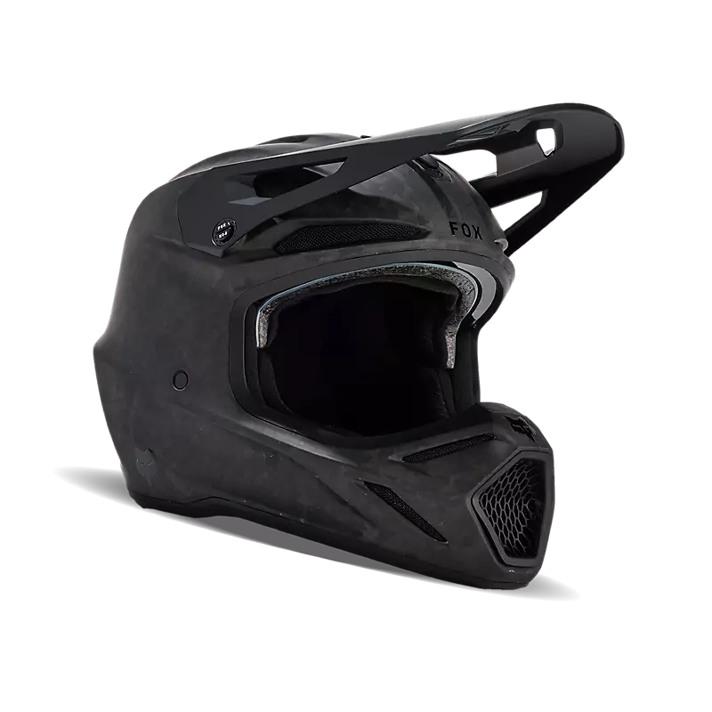 Casco Moto V3 RS Carbon Solid Negro Fox | Casco Moto Fox casco fox racing motocross mtb