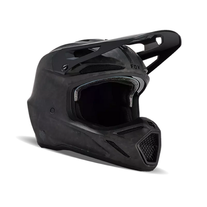 Casco Moto V3 RS Carbon Solid Negro Fox | Casco Moto Fox casco fox racing motocross mtb