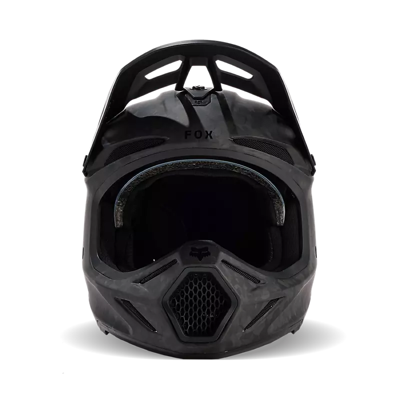 Casco Moto V3 RS Carbon Solid Negro Fox | Casco Moto Fox casco fox racing motocross mtb