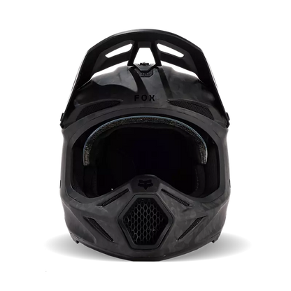 Casco Moto V3 RS Carbon Solid Negro Fox | Casco Moto Fox casco fox racing motocross mtb