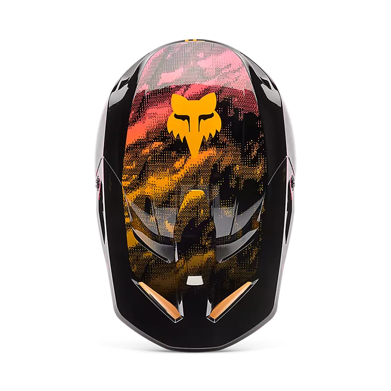 Casco Moto V1 Kairos Amarillo/Negro Fox | Casco Moto Fox casco fox racing motocross mtb