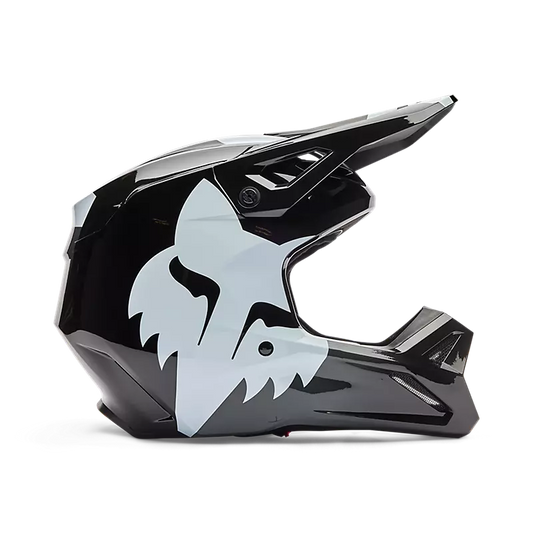 Casco Moto V1 Shield Negro Fox | Casco Moto Fox casco fox racing motocross mtb