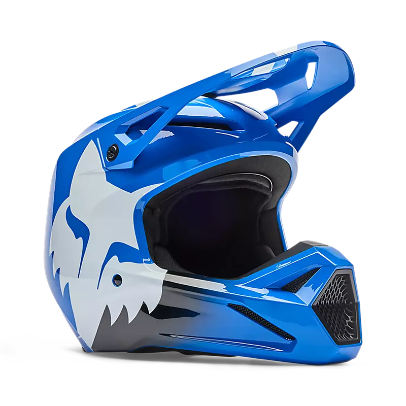 Casco Moto V1 Shield Azul Fox | Casco Moto Fox casco fox racing motocross mtb