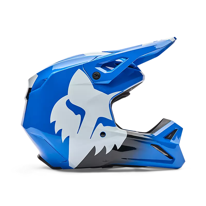 Casco Moto V1 Shield Azul Fox | Casco Moto Fox casco fox racing motocross mtb