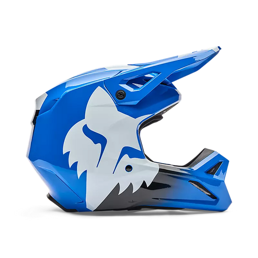 Casco Moto V1 Shield Azul Fox | Casco Moto Fox casco fox racing motocross mtb