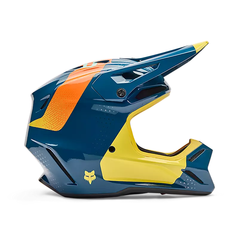 Casco Moto V3 Tine Azul Fox | Casco Moto Fox casco fox racing motocross mtb