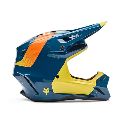 Casco Moto V3 Tine Azul Fox | Casco Moto Fox casco fox racing motocross mtb