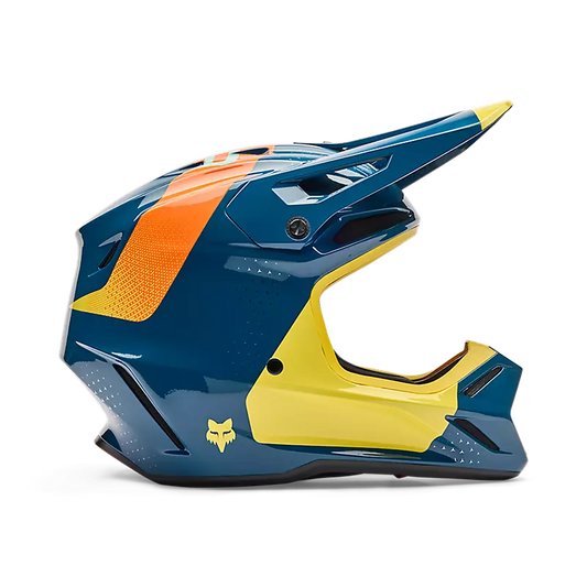 Casco Moto V3 Tine Azul Fox | Casco Moto Fox casco fox racing motocross mtb