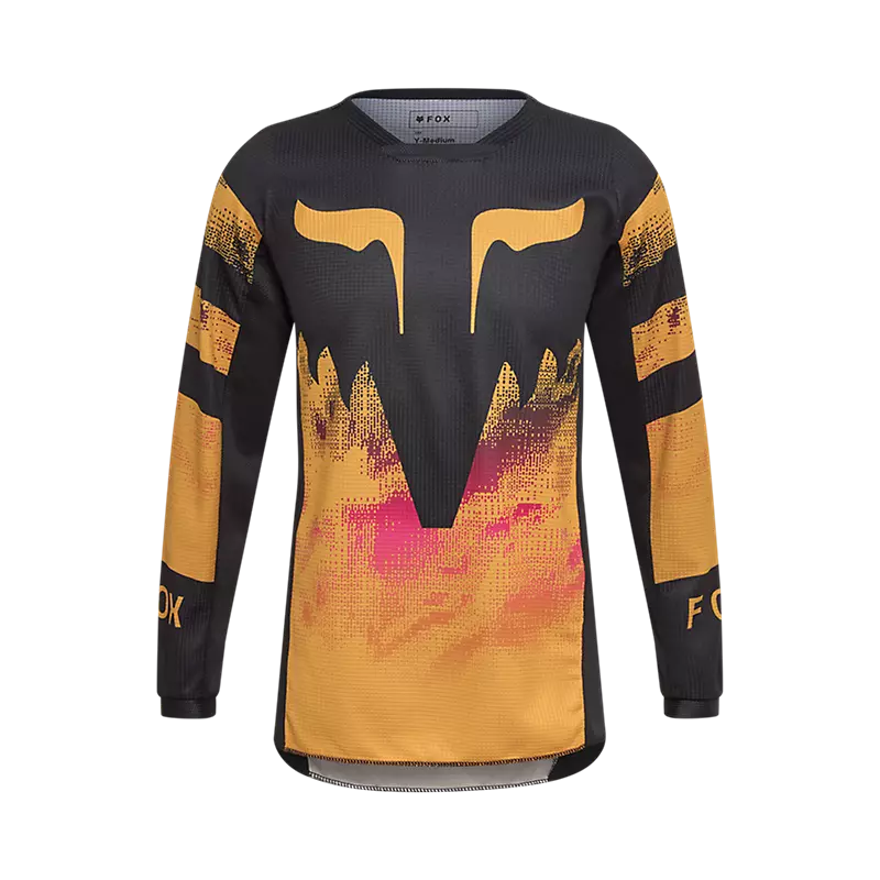 Polera Moto Niño Kairos 180 Amarillo Fox polera moto fox motocross