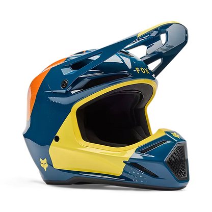 Casco Moto V3 Tine Azul Fox | Casco Moto Fox casco fox racing motocross mtb