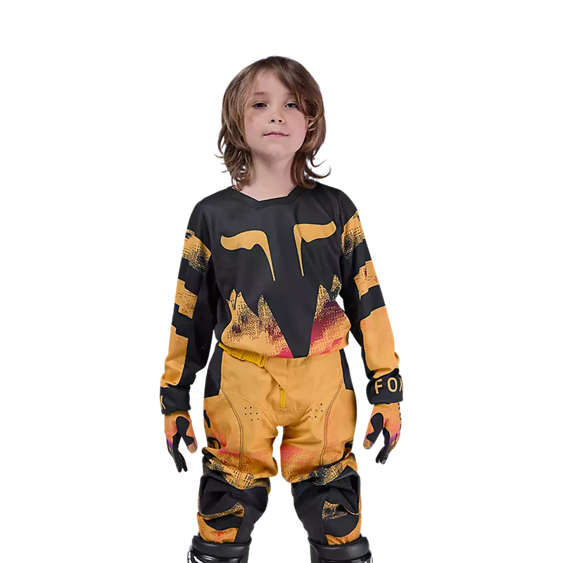 Polera Moto Niño Kairos 180 Amarillo Fox polera moto fox motocross