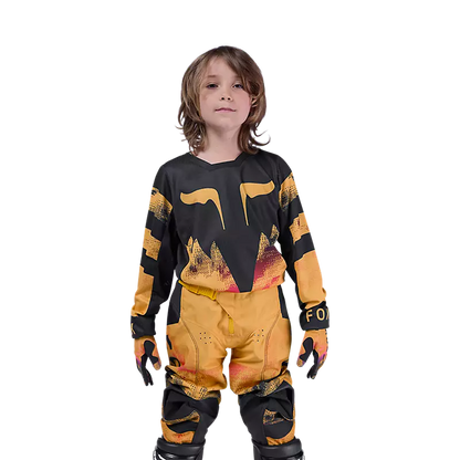 Polera Moto Niño Kairos 180 Amarillo Fox polera moto fox motocross