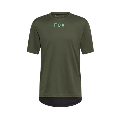 Polera Bicicleta Ranger Wordmark Verde Fox polera bicicleta fox mtb