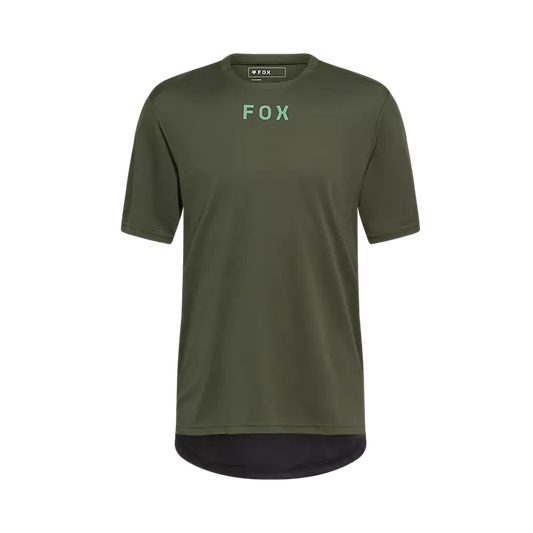 Polera Bicicleta Ranger Wordmark Verde Fox polera bicicleta fox mtb