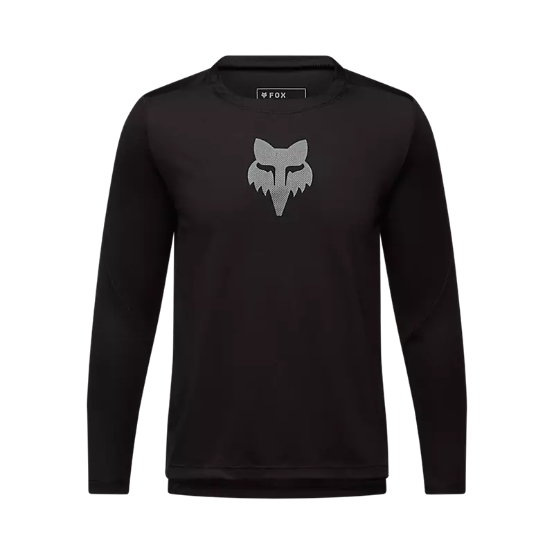 Polera Bicicleta Niño Ranger Head Negro Fox polera bicicleta fox mtb