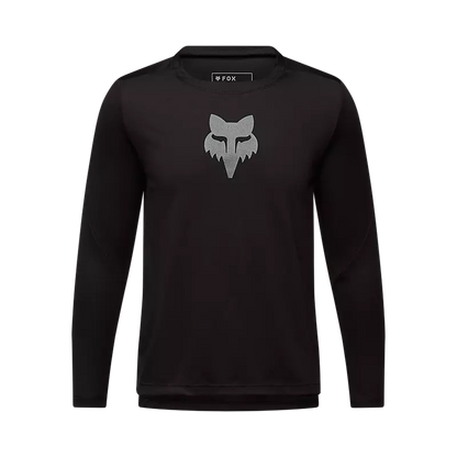 Polera Bicicleta Niño Ranger Head Negro Fox polera bicicleta fox mtb
