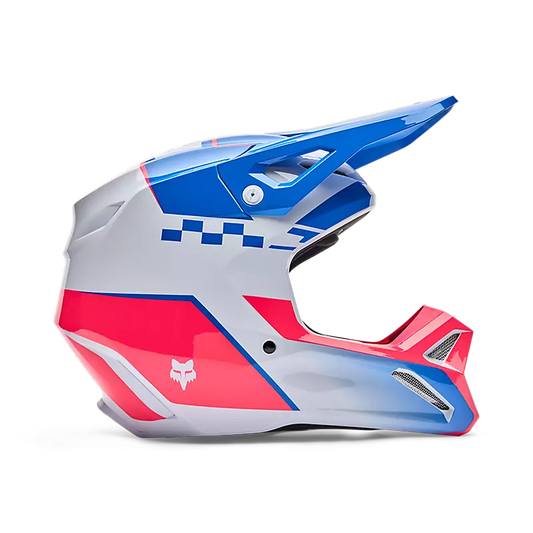 Casco Moto V1 Collect Azul/Blanco Fox | Casco Moto Fox casco fox racing motocross mtb