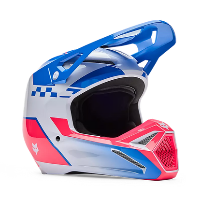 Casco Moto V1 Collect Azul/Blanco Fox | Casco Moto Fox casco fox racing motocross mtb