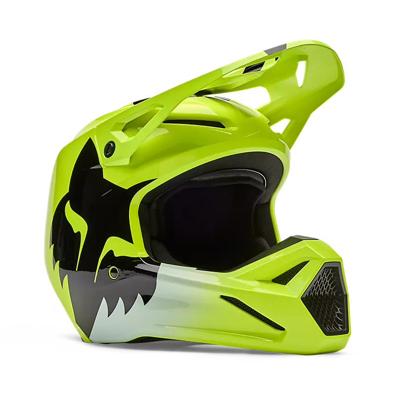 Casco Moto V1 Shield Amarillo Fox | Casco Moto Fox casco fox racing motocross mtb