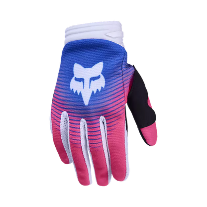 Guantes Moto Niño 180 Collect Azul/Rosado Fox